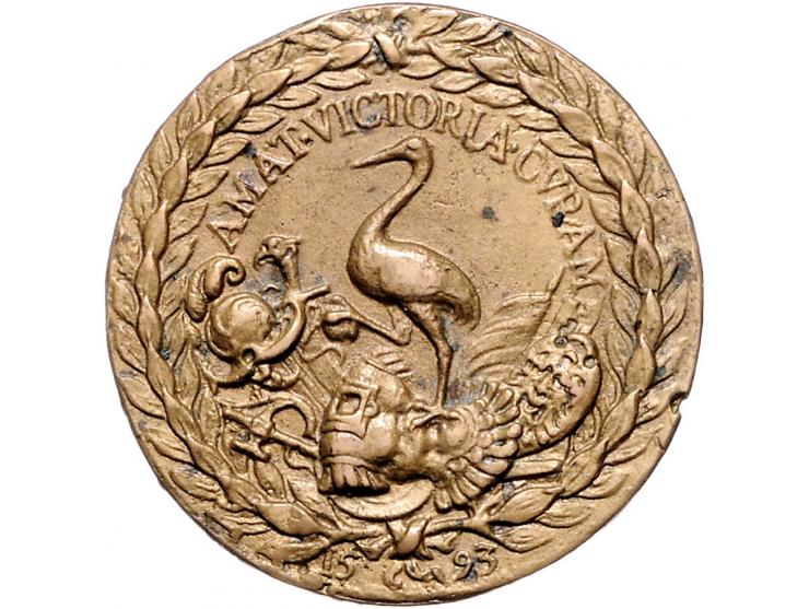 Historiepenningen Germany, Holy Roman Empire, Matthias I (1557-1619), medal 1593 in bronze - Obv: bust of Matthias right, 36 