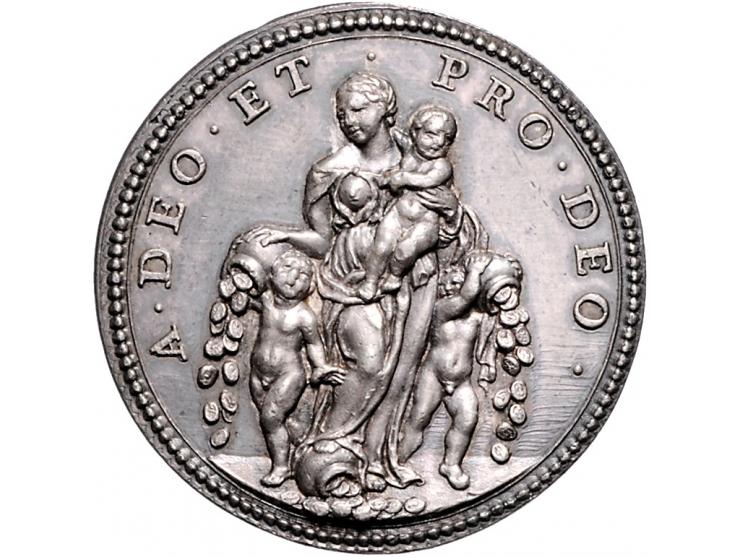 Historiepenningen Papal States, Innocent XII (1691-1700), medal yr. 1 in silver - Obv: bust right, by Hamerani, 30 mm, T.N. X