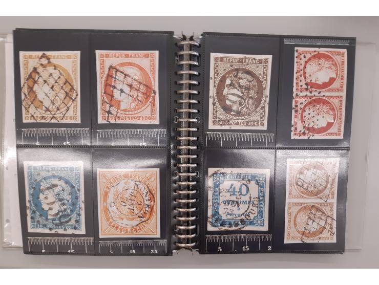 copy of Album de fac-similés (François Fournier, 1928) and additional information about forgeries (Sperati) in 2 ring binde