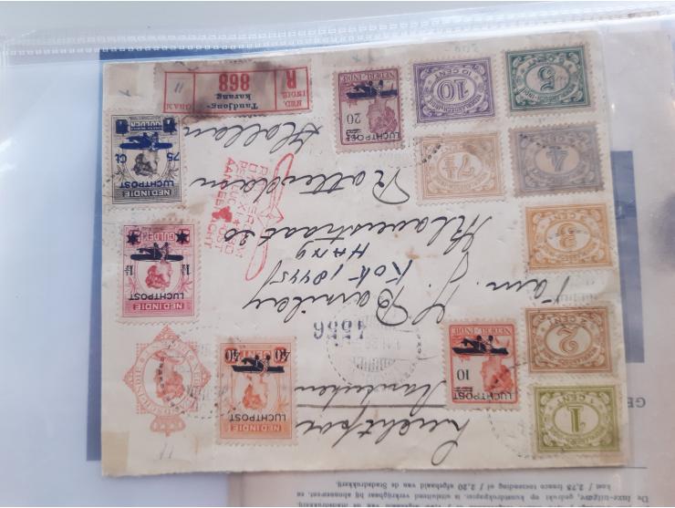 1927/1950c. collectie luchtpost w.b. 1e vluchten, poststukken Uiver 1934, 1x Koppenvlucht in matige kwaliteit, oude foto's, k