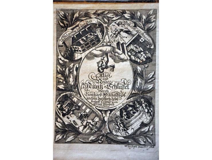 Literature Coins, banknotes and honours Hofmann, Leonhard Willibald: Alter und Neuer Münz-Schlüssel Oder Beantwort- und Eröff