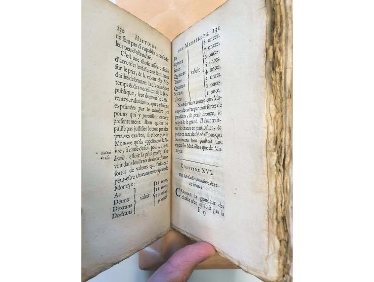 Literature Coins, banknotes and honours Patin, Charles: Introduction a la connoissance des Medailles, seconde edition. Goede 