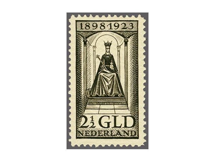 2½ gulden zwartbruin, met certificaat Moeijes 1983, pracht ex., cat.w. 600