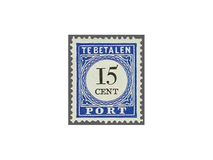 15 cent donkerblauw type III, cat.w. 425