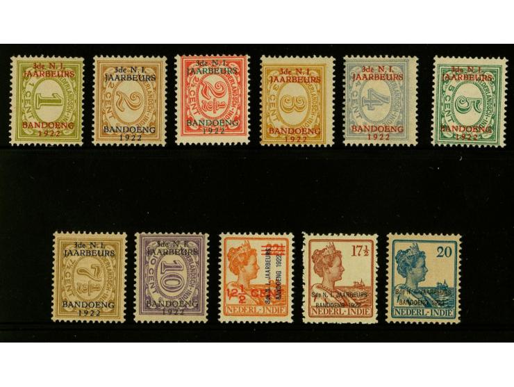 Jaarbeurs Bandoeng 1 t/m 20 cent, cat.w. 1000