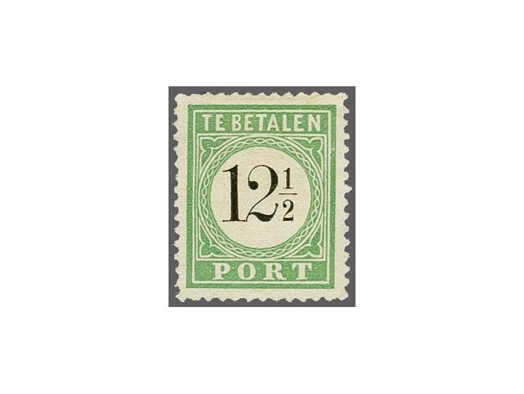 12½ cent groen type I, pracht ex., cat.w. 550
