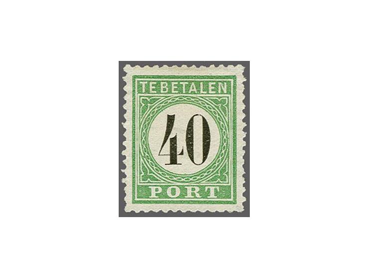 40 cent groen en zwart type II, pracht ex., cat.w. 550