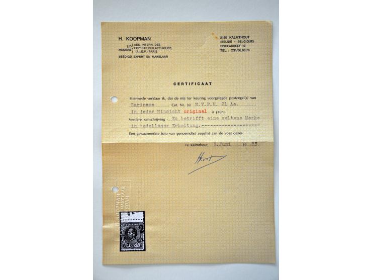 gespecialiseerde collectie 1873-1900 w.b. tandingen, proeven, variëteiten en veel poststukken keurig opgezet in ringband