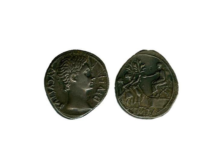 Keizerrijk, Augustus 27 b.C. -14 AR denarius Seaby 485 xf