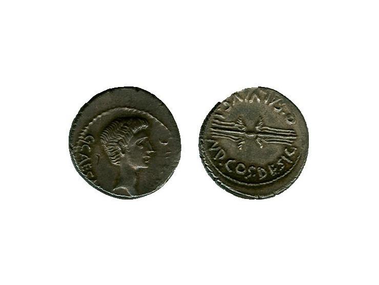 Keizerrijk, Augustus 27 b.C. -14 AR denarius Seaby 514 ef+