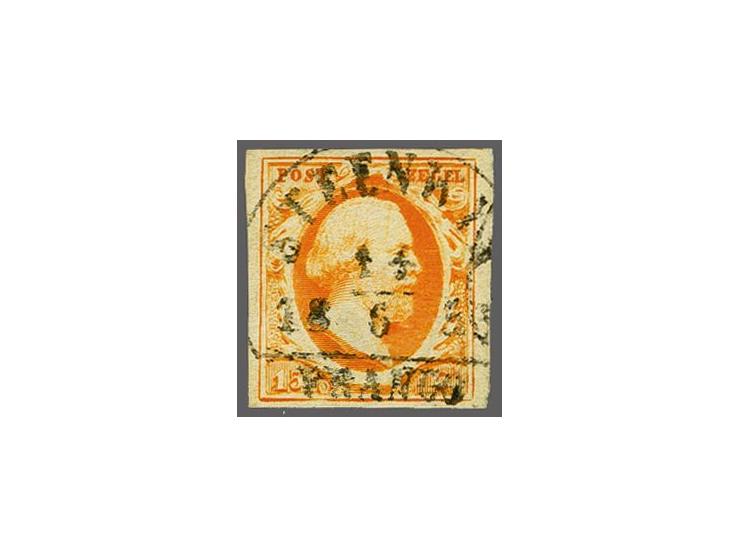 Steenwyk B (Ey 400) mooi op 15 cent donkeroranje, pracht ex.