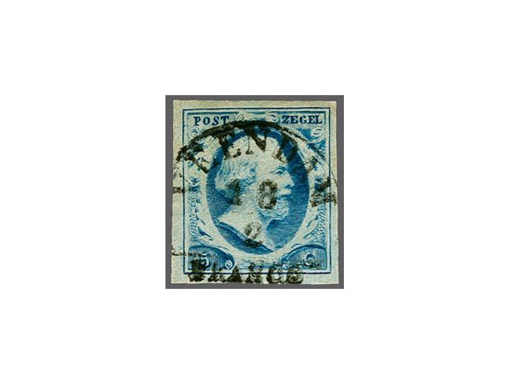 Veendam A (Ey 250) mooi op 5 cent blauw plaat II pos. 99, pracht ex.