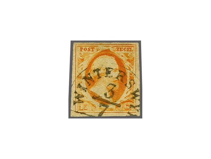 Winterswyk A (Ey 600) op 15 cent donkeroranje, pracht ex. Herkomst: Van Dieten 544 (1993)