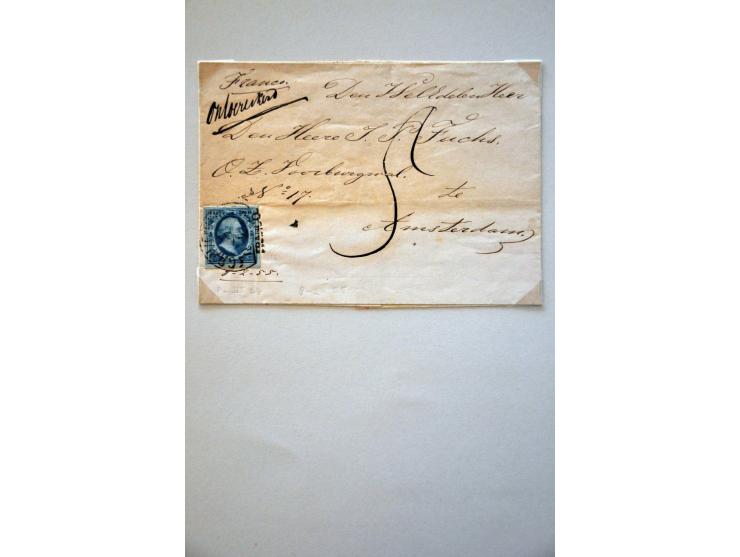 collectie van ruim 500 ex. en 12 brieven w.b. veel mooie afdrukken en betere stempels w.b. Almelo C op nr. 3, Culemborg C op 