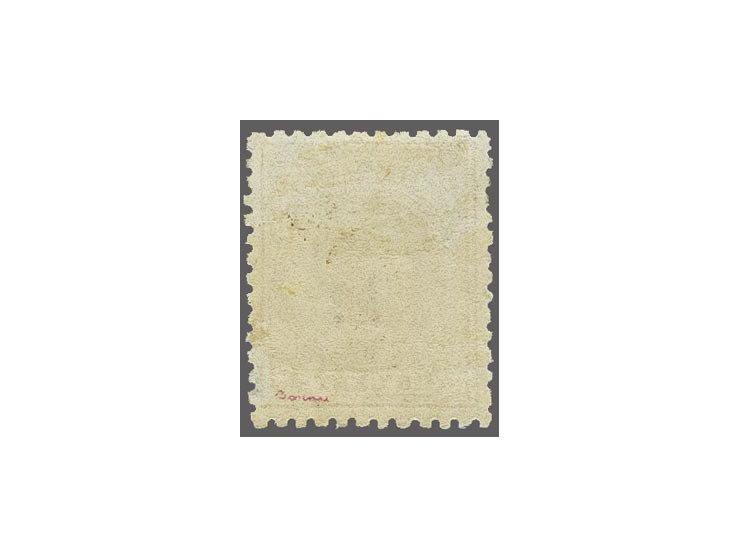 15 cent oranjebruin tanding 11½ x 12 kleine gaten, pracht ex. met certificaat Vleeming 2017, cat.w. 900
