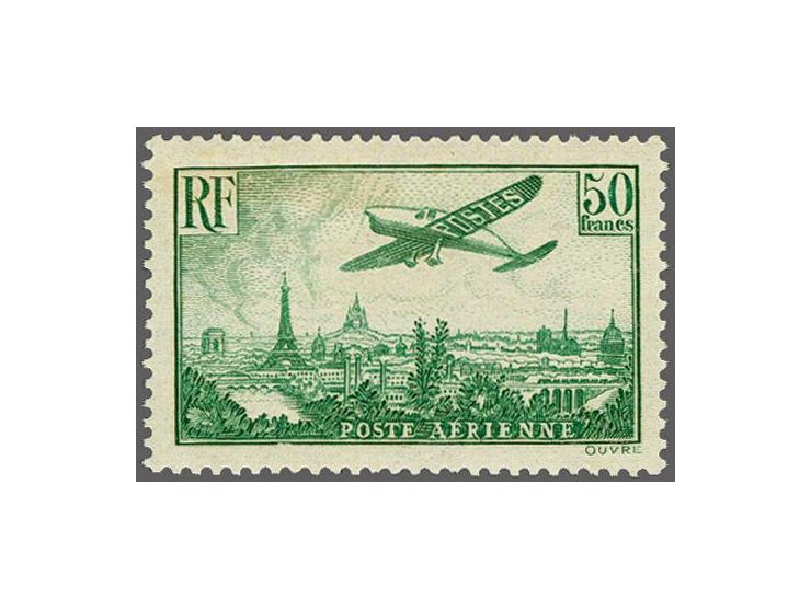 Vliegtuig 50 francs geelgroen, pracht ex., cat.w. 1100