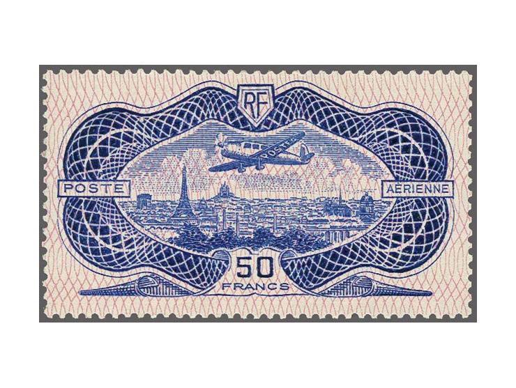 Bankbiljet 50 francs ultramarijn, cat.w. 1500