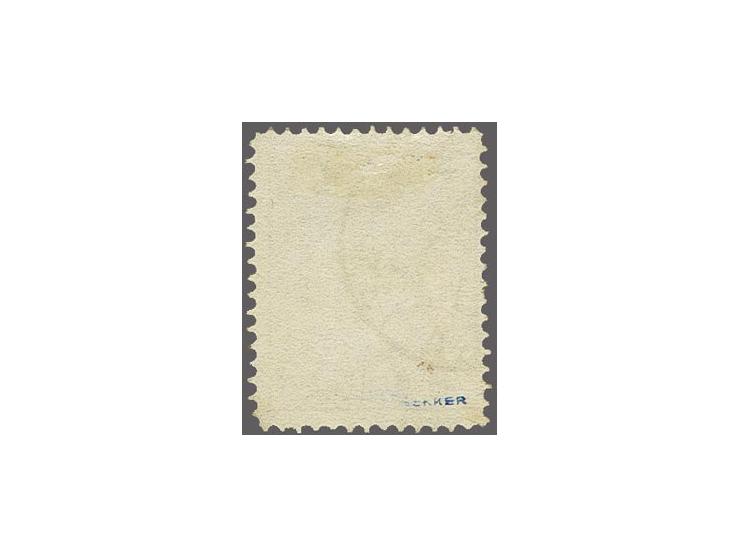 ½ cent roze tanding 14 grote gaten in type I, pracht ex. (uiterst miniem bruin vlekje) gesigneerd Hekker en met certificaat V