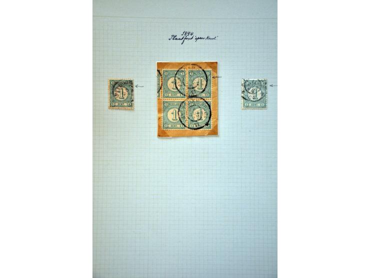 gespecialiseerde collectie gestempeld en * met betere ex. w.b. 33D+33C en 30CI+30CII keurig opgezet op bladen