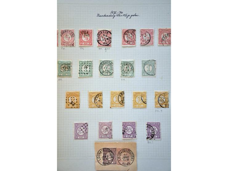 gespecialiseerde collectie gestempeld en * met betere ex. w.b. 33D+33C en 30CI+30CII keurig opgezet op bladen