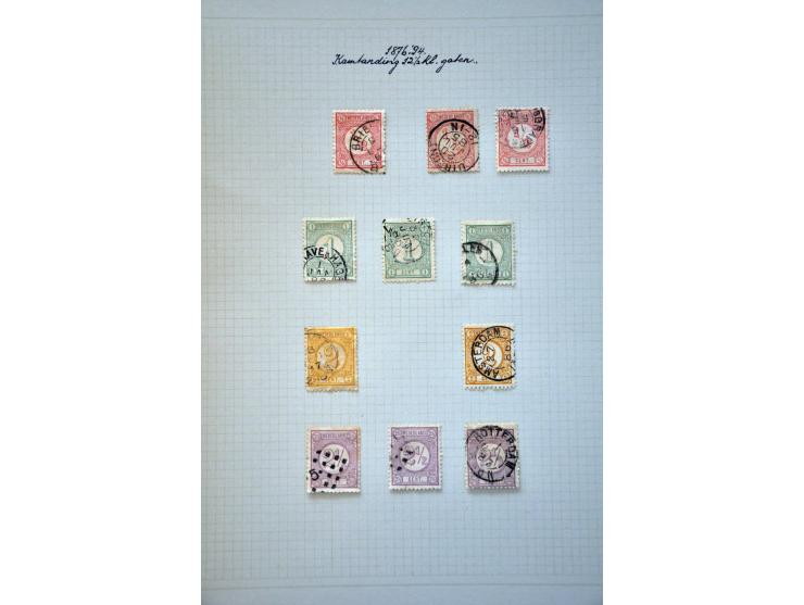 gespecialiseerde collectie gestempeld en * met betere ex. w.b. 33D+33C en 30CI+30CII keurig opgezet op bladen