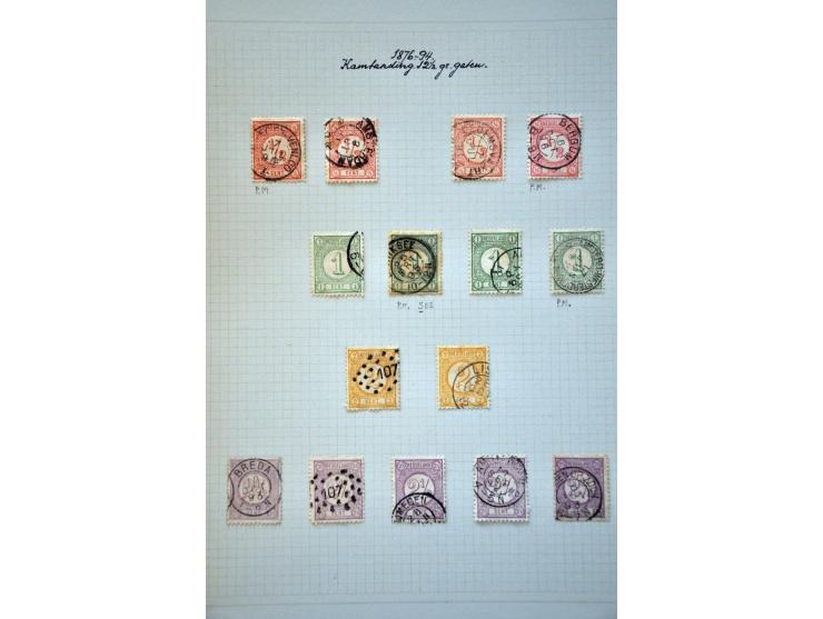 gespecialiseerde collectie gestempeld en * met betere ex. w.b. 33D+33C en 30CI+30CII keurig opgezet op bladen