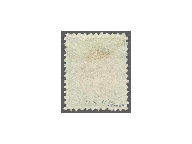 15 cent blauw en karmijn tanding 11 x 11½, pracht ex. gesigneerd Hekker en met certificaat Vleeming 2017, cat.w. 725