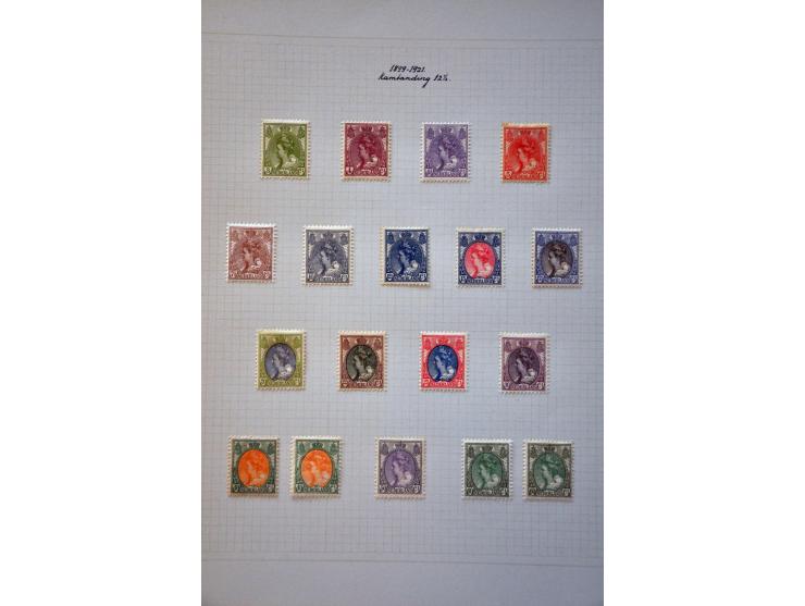 collectie * op tandingen en oplagen gespecialiseerd met veel beter materiaal w.b. nrs. 49, 61b in keerdrukblok van 6, 61c, 76