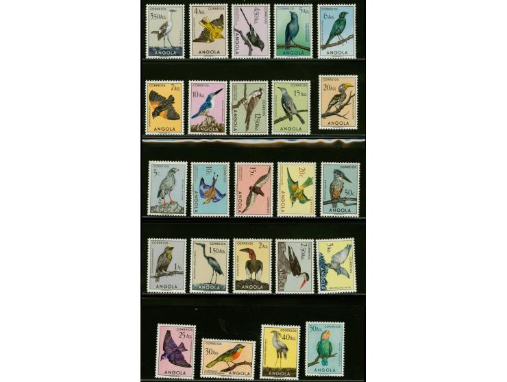 Vogels 5 centavos t/m 50 angolars, cat.w. 600