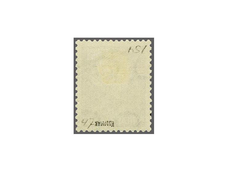 Opruimingsopdruk 12 op 10 cent bruinrood met variëteit kopstaande opdruk en verzoekafstempeling, pracht ex. gesigneerd Koopma