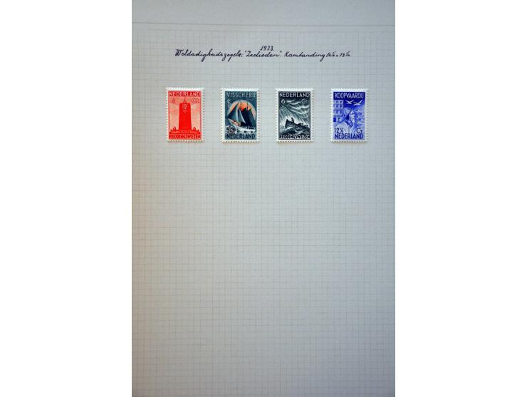 collectie 1906-1982 geheel * met vele betere ex. en series, plaatfouten en enkele variëteiten in mooie frisse kwaliteit en ke
