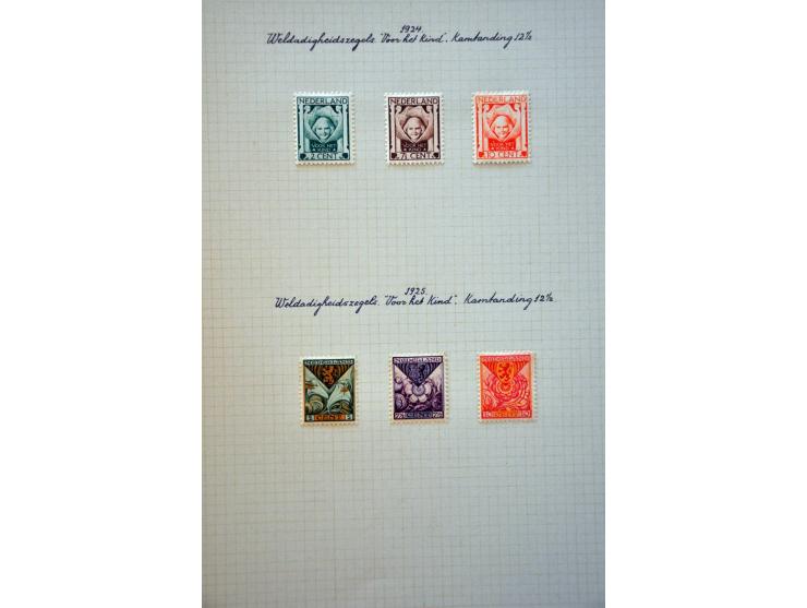 collectie 1906-1982 geheel * met vele betere ex. en series, plaatfouten en enkele variëteiten in mooie frisse kwaliteit en ke