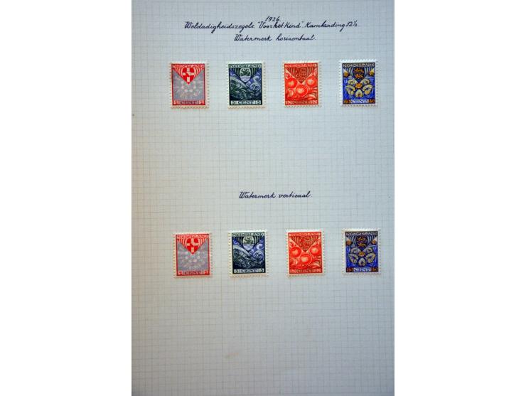 collectie 1906-1982 geheel * met vele betere ex. en series, plaatfouten en enkele variëteiten in mooie frisse kwaliteit en ke
