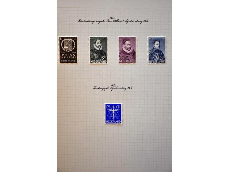 collectie 1906-1982 geheel * met vele betere ex. en series, plaatfouten en enkele variëteiten in mooie frisse kwaliteit en ke