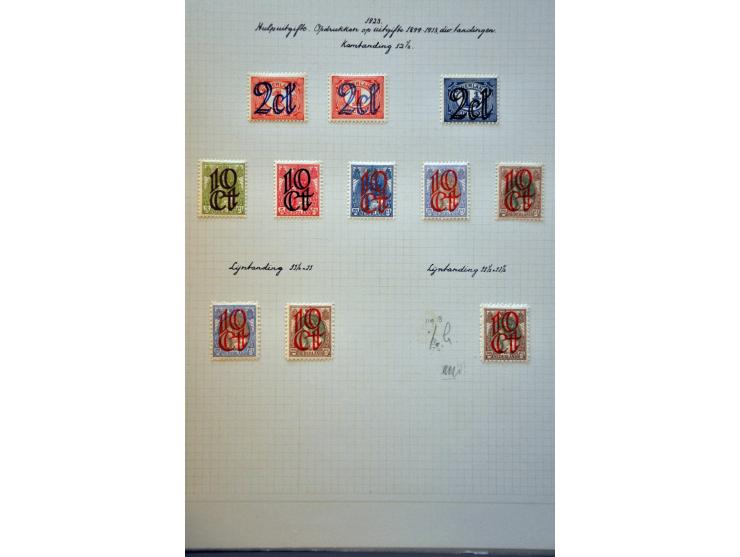 collectie 1906-1982 geheel * met vele betere ex. en series, plaatfouten en enkele variëteiten in mooie frisse kwaliteit en ke