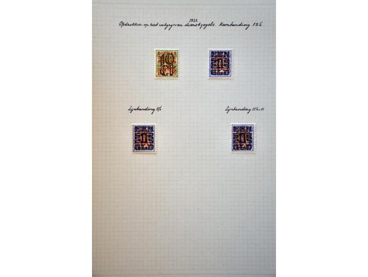 collectie 1906-1982 geheel * met vele betere ex. en series, plaatfouten en enkele variëteiten in mooie frisse kwaliteit en ke