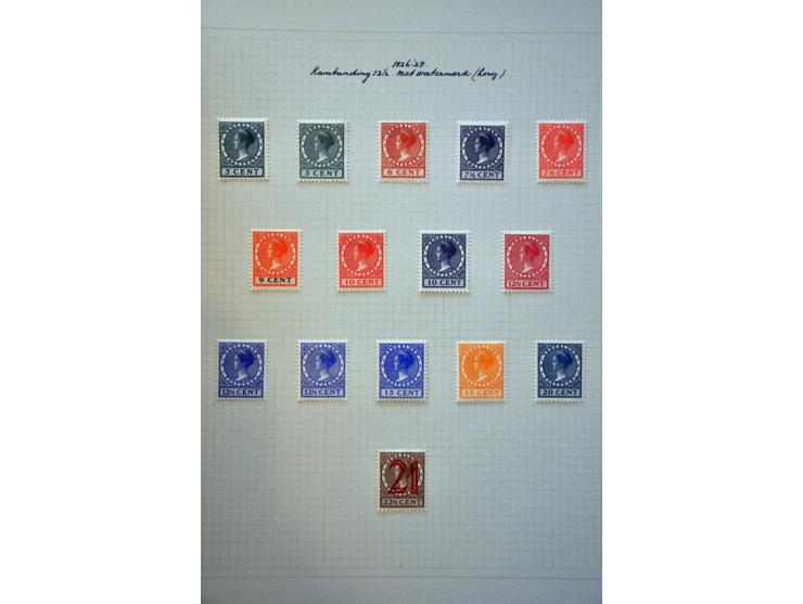 collectie 1906-1982 geheel * met vele betere ex. en series, plaatfouten en enkele variëteiten in mooie frisse kwaliteit en ke