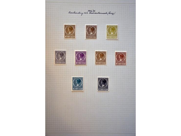 collectie 1906-1982 geheel * met vele betere ex. en series, plaatfouten en enkele variëteiten in mooie frisse kwaliteit en ke