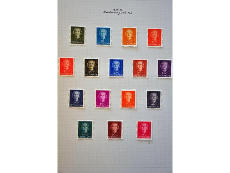 collectie 1906-1982 geheel * met vele betere ex. en series, plaatfouten en enkele variëteiten in mooie frisse kwaliteit en ke
