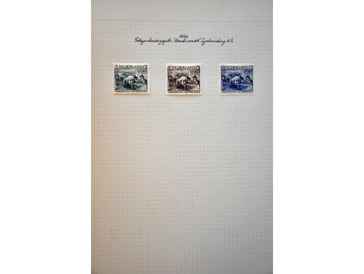 collectie 1906-1982 geheel * met vele betere ex. en series, plaatfouten en enkele variëteiten in mooie frisse kwaliteit en ke