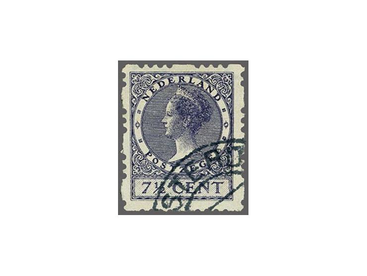 Driegaats 7½ cent violet, pracht ex. met certificaat Vleeming 2017, cat.w. 4500