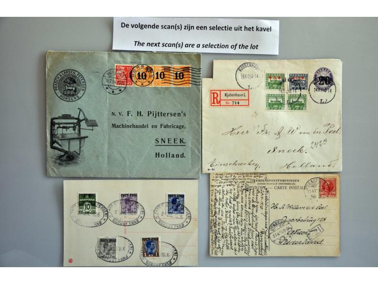 ca. 35 poststukken w.b. betere ex.