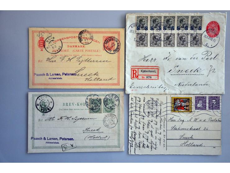ca. 35 poststukken w.b. betere ex.