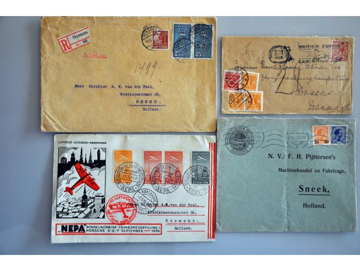 ca. 35 poststukken w.b. betere ex.