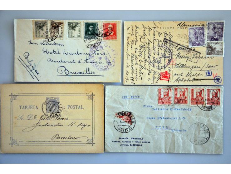 ca. 75 post(waarde)stukken w.b. veel censuur