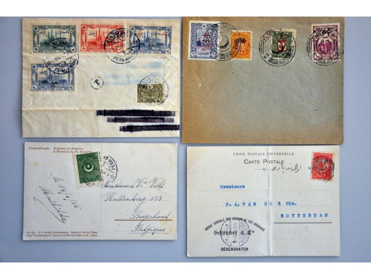 , Ottomaanse rijk etc. post(waarde)stukken w.b. betere ex., Duitse post, totaal 25 ex.