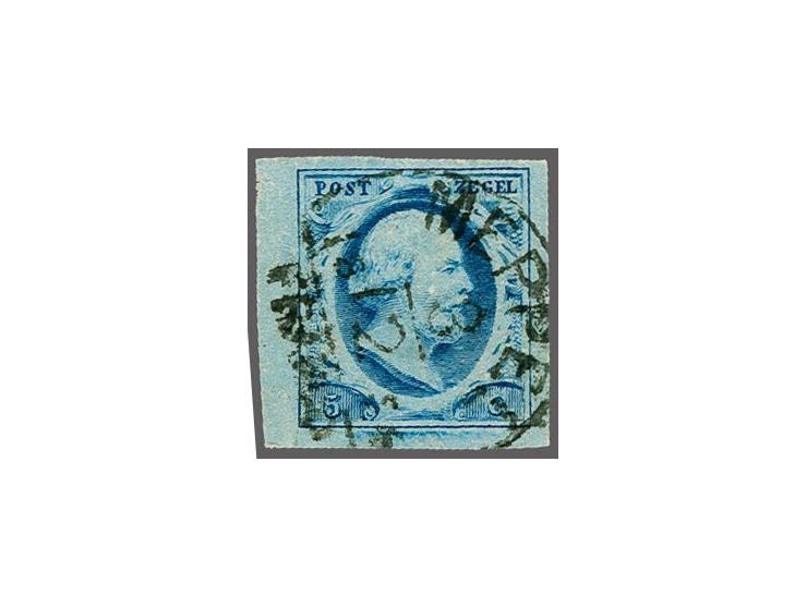 Meppel C (Ey 125) op 5 cent blauw plaat III met velrand, pracht ex.