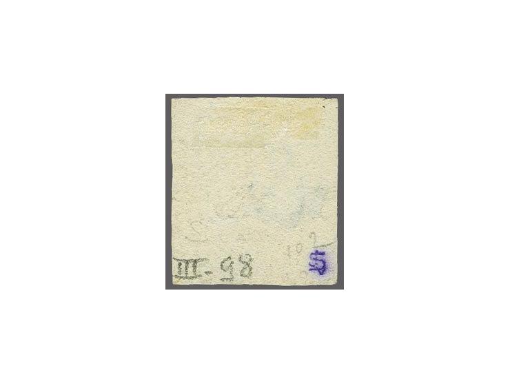 Langstempel Sloten (Ey 125) in combinatie met Heerenveen C (Ey 75) op 5 cent blauw plaat III pos. 80, pracht ex.