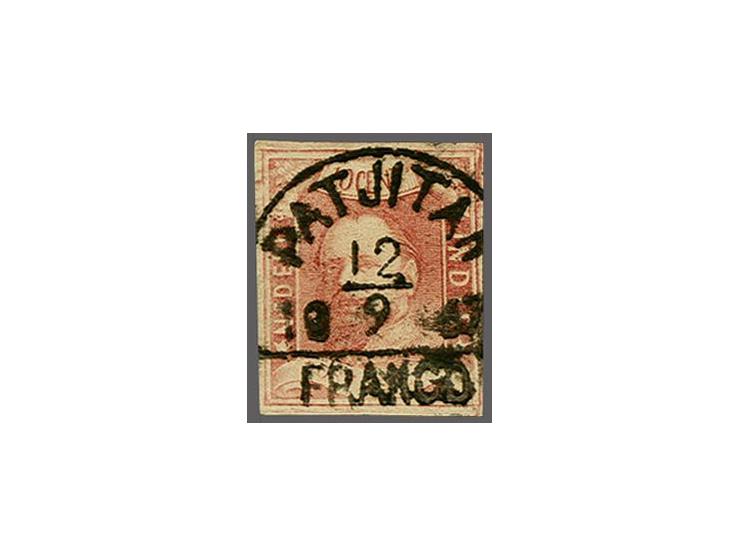 Patjitan (Voerman 200) mooi op 10 cent wijnrood pos. 35, pracht ex.