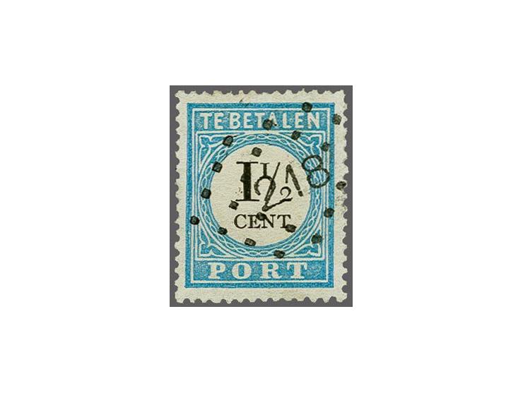 218 - Valkenburg - op port 1½ cent, pracht ex., cat.w. 150+20